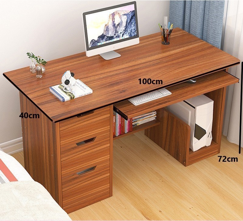 Public 80cm 100cm 120cm Computer Desk Study Table Desktop Home Writing Bedroom Student Office learning Meja Komputer