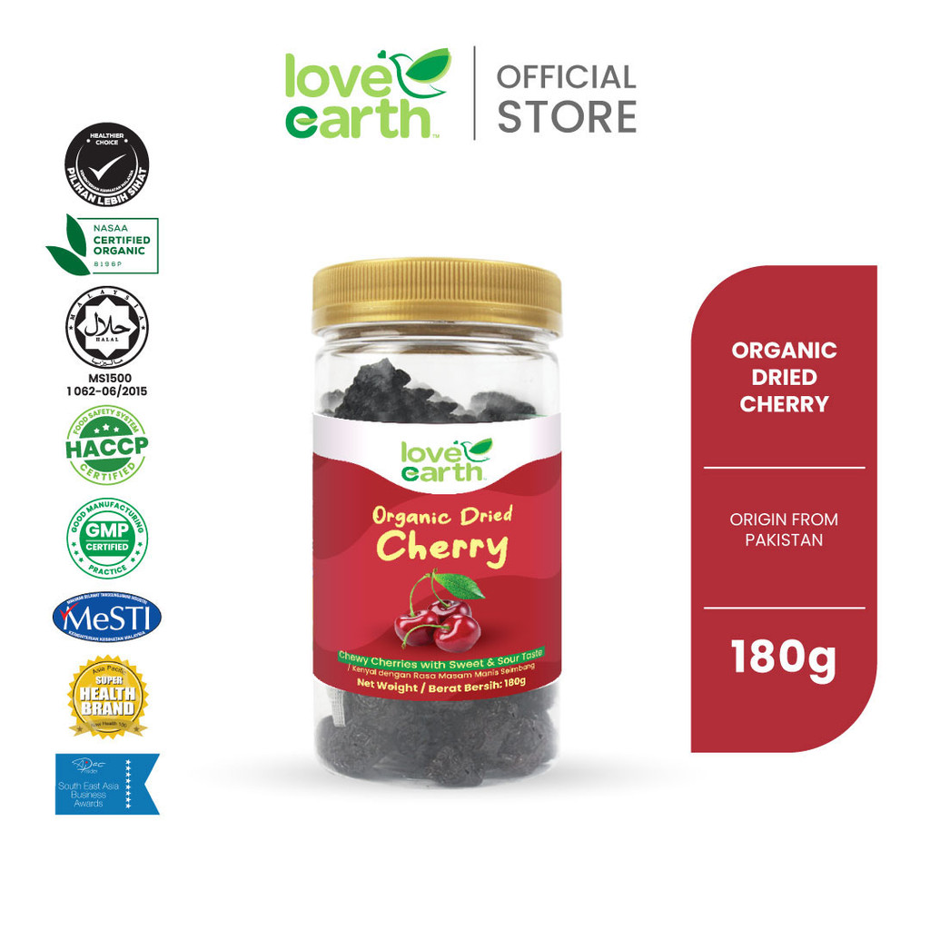 Love Earth Organic Dried Cherry 180g