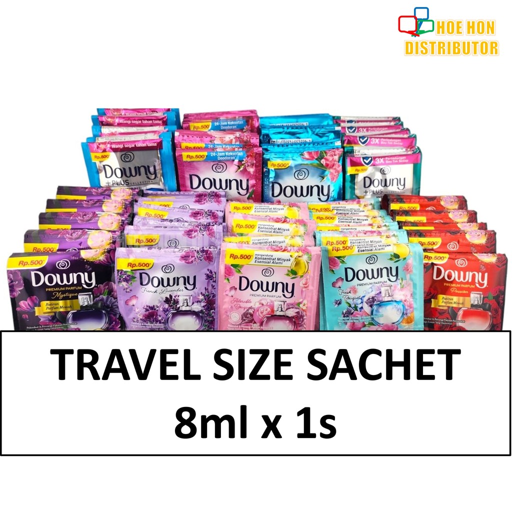 Downy Sachet 8ml Concentrated Laundry Perfume Fabric Contditioner Softener Pelembut Minyak Wangi Baju Cucian Pekat Dobi