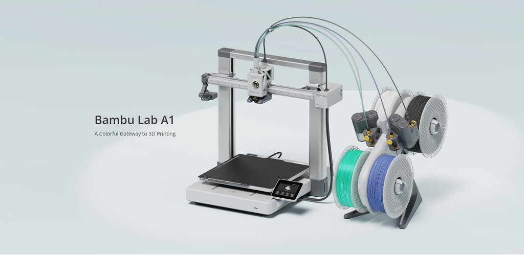 Bambu lab a1 series, a1 | a1 mini ams lite combo, core xy 3d printer multicolor printing stable high speed printing