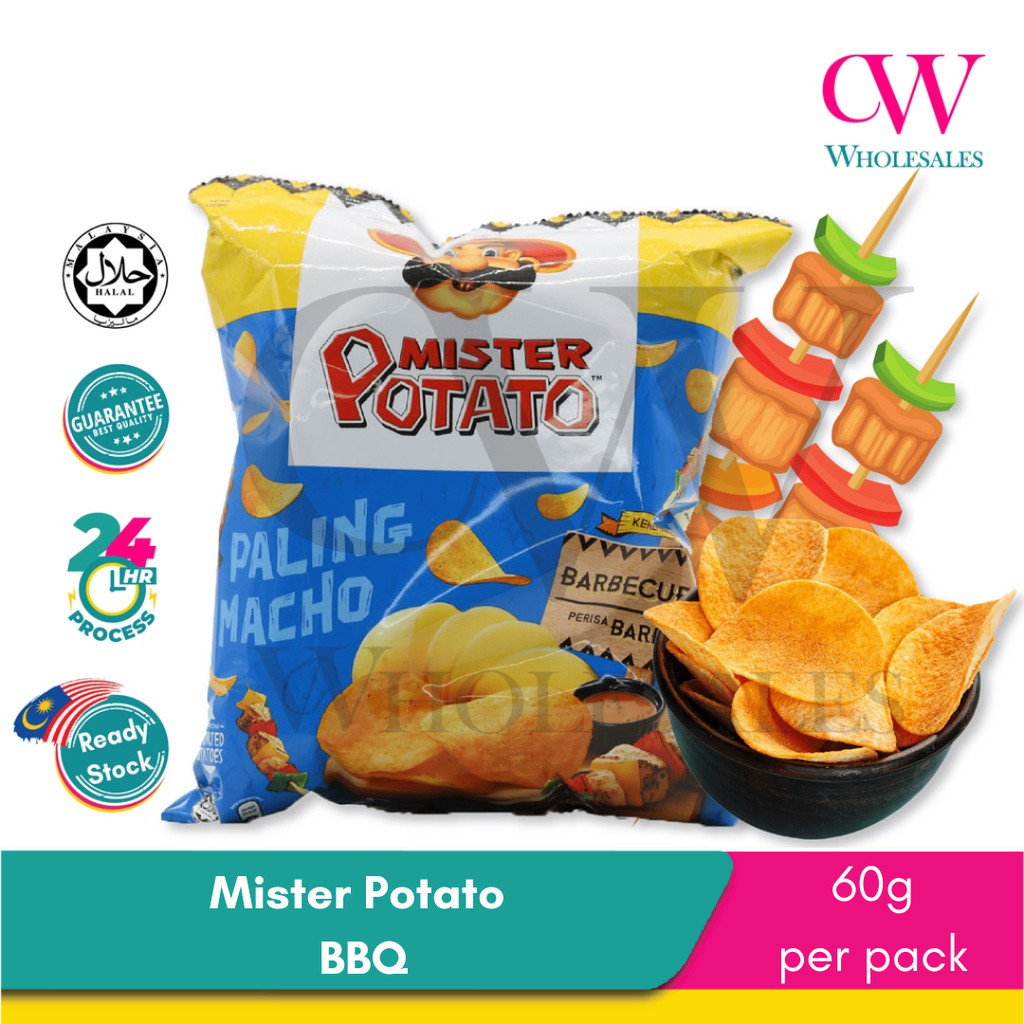 Mister Potato Bbq/Honey Cheese/Hot&Spicy/Tomato/Original 60g/90g