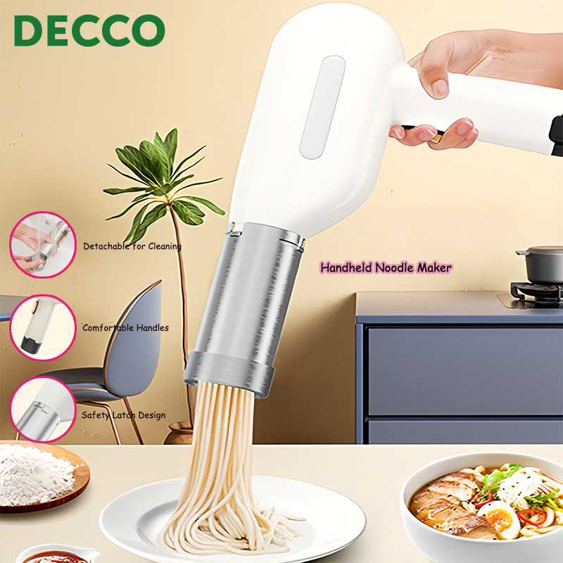 Decco Household Kitchen Noodle Mini Pasta Maker Wireless Handheld Noodle Machine Portable Fully Automatic