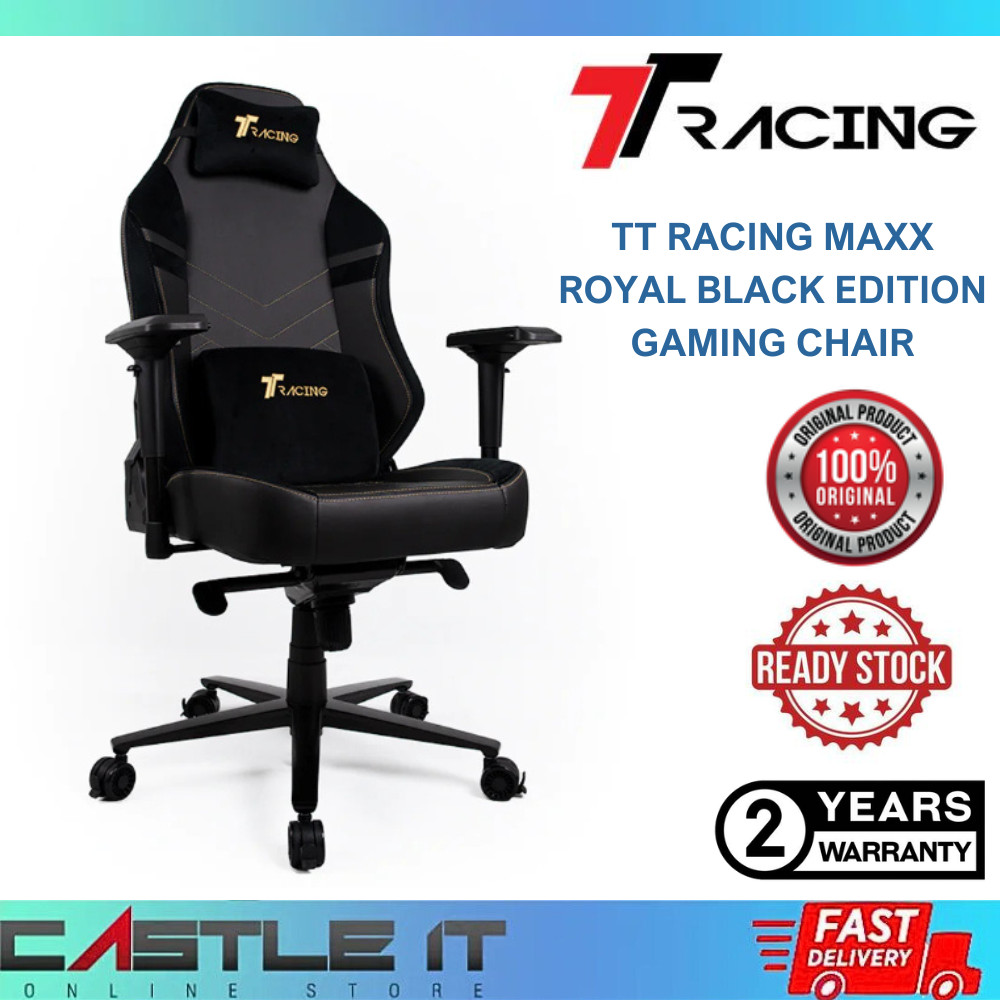 Ready Stock TTRacing MAXX ROYAL BLACK Gaming Chair Kerusi Office Ergonomic Comfort