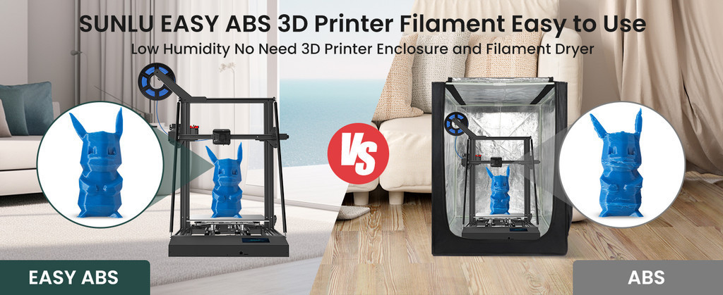 Sunlu abs filament, easy abs filament abs less warp easy to print abs, less odor abs, strong abs filament no bubble
