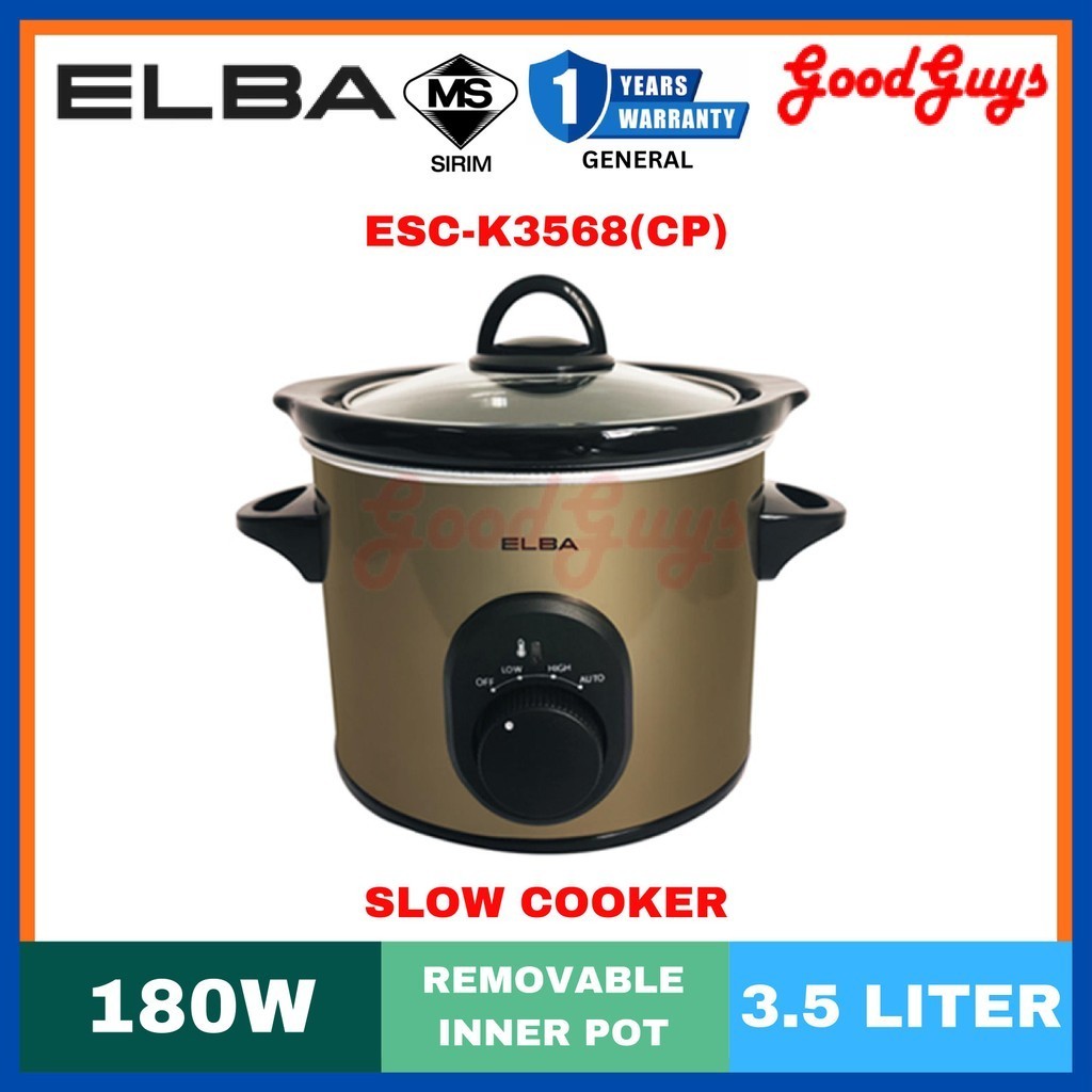 ELBA ESC-K3568(CP) / ESC-K3568CP 3.5L Slow Cooker I 180W