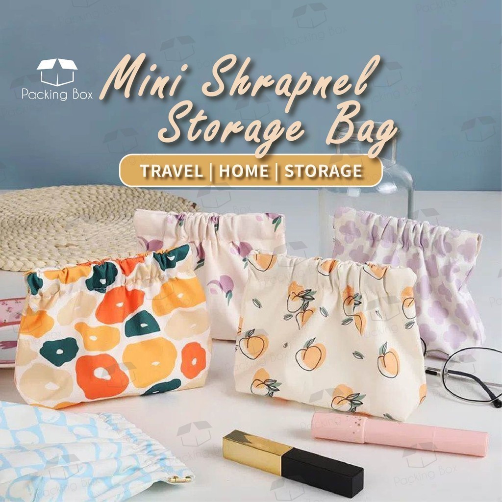 PKB Hand-Held Portable Jewelry Bag Printing Cartoon Coin Purse Mini Lipstick Storage Key Coin Purse Cosmetics Bag