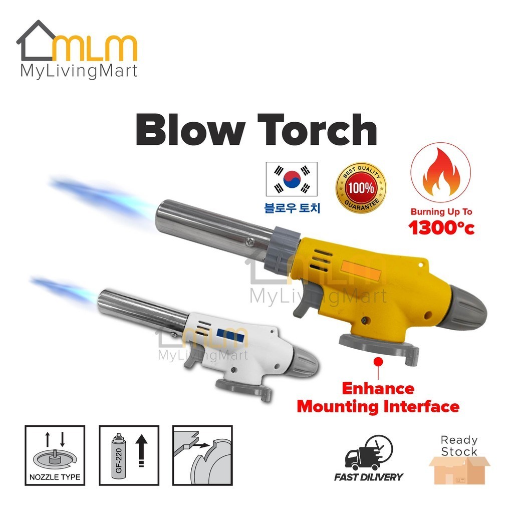 BOND WELD Blow Torch Gas Torch Gun Butane Burner Flaming Thrower Welding Camping Fire Maker Sushi Food Fire Flame Gun