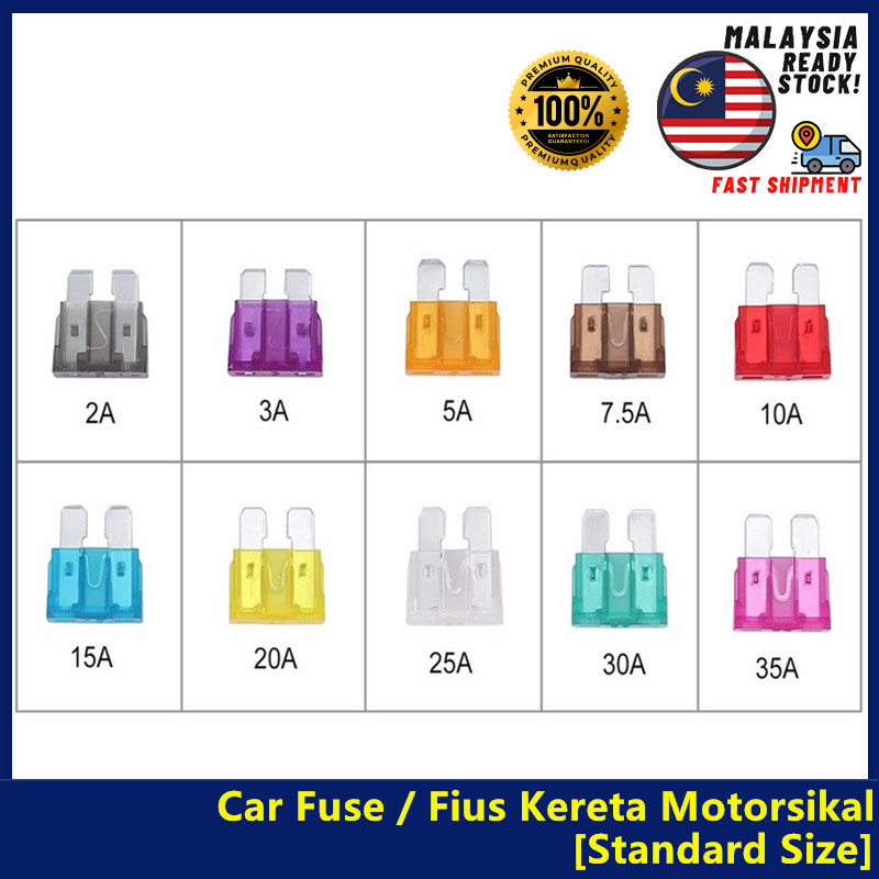 Car Fuse Kereta Vehicle Fuse Standard Fuse / Fuse Motorcycle / Fius Motor Kereta