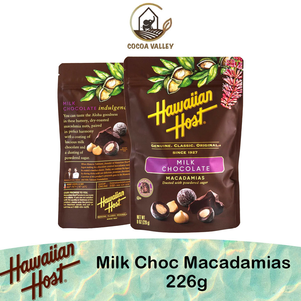 Hawaiian Host Milk Chocolate Macadamias 226g