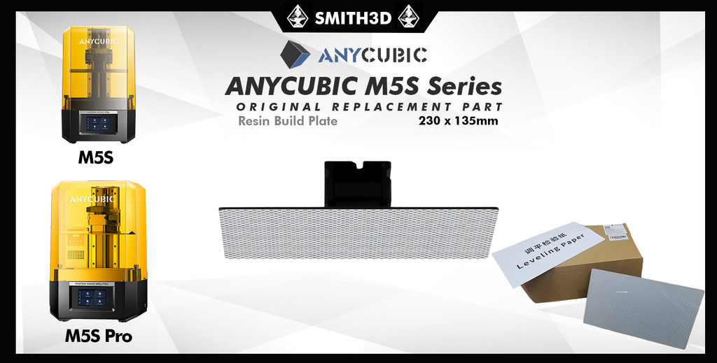 Anycubic m5s build plate, m5s series build plate original sparepart for m5s pro, build plate replacement for m5s pro