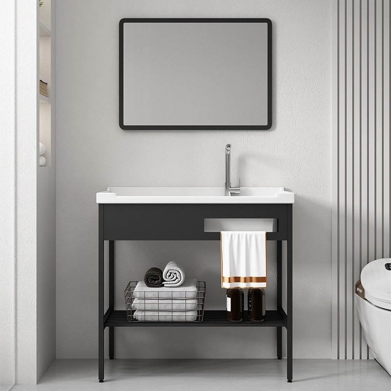 z2  Makeup Integrated Cabinet  z2 Ceramic Basin Stainless Steel Bracket Balcony Sink Set  z2