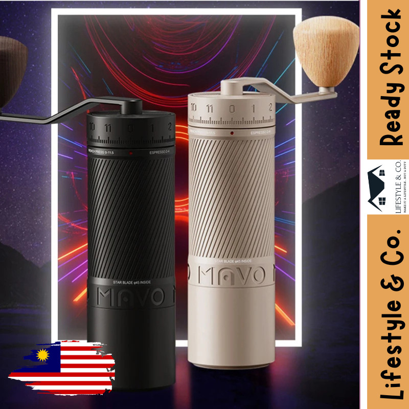 MAVO PHANTOX PRO Manual Coffee Grinder 120 clicks Hand-crank Coffee Bean Grinder