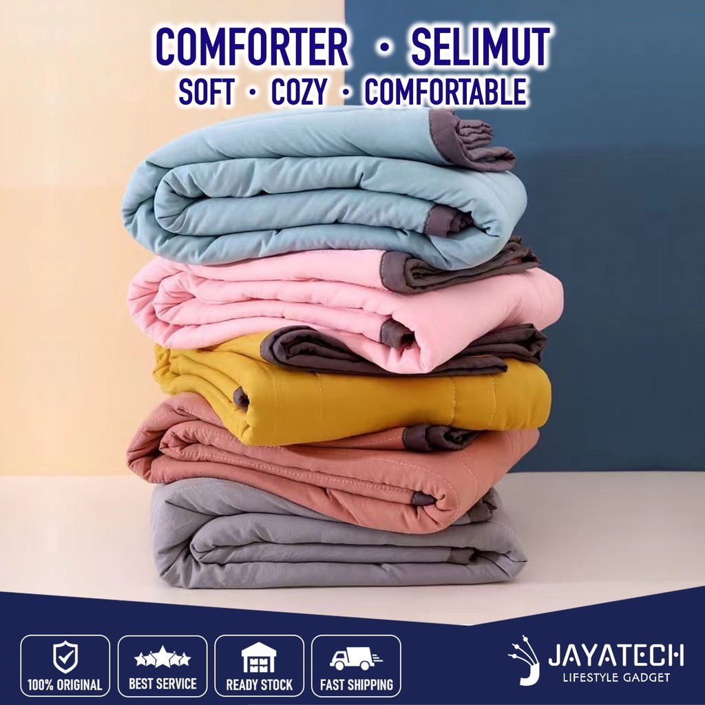 COTTON COMFORTER BLANKET QUILT SELIMUT TILAM BEDSHEET CADAR PREMIUM COMFORTERS QUILTS BLANKETS SINGLE QUEEN KING