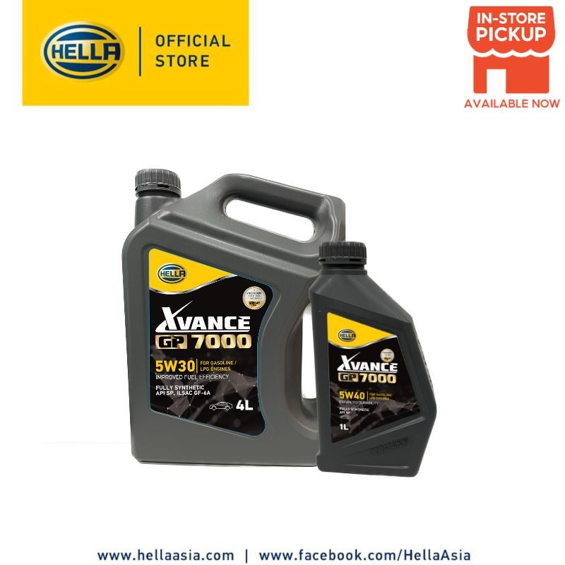 HELLA ENGINE OIL V 0W20/5W30/5W40/10W40/15W40 SN 4L | Low Viscosity Advanced Synthetic Formula
