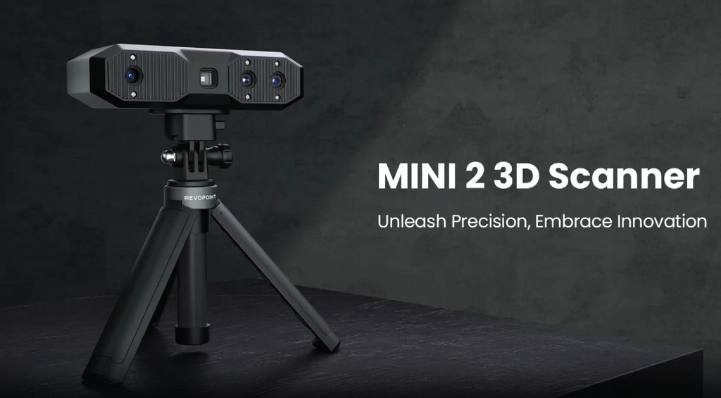 Revopoint mini 2 advanced edition, mini 2 3d scanner high precision blue light 3d scanner, light portable 3d scanner
