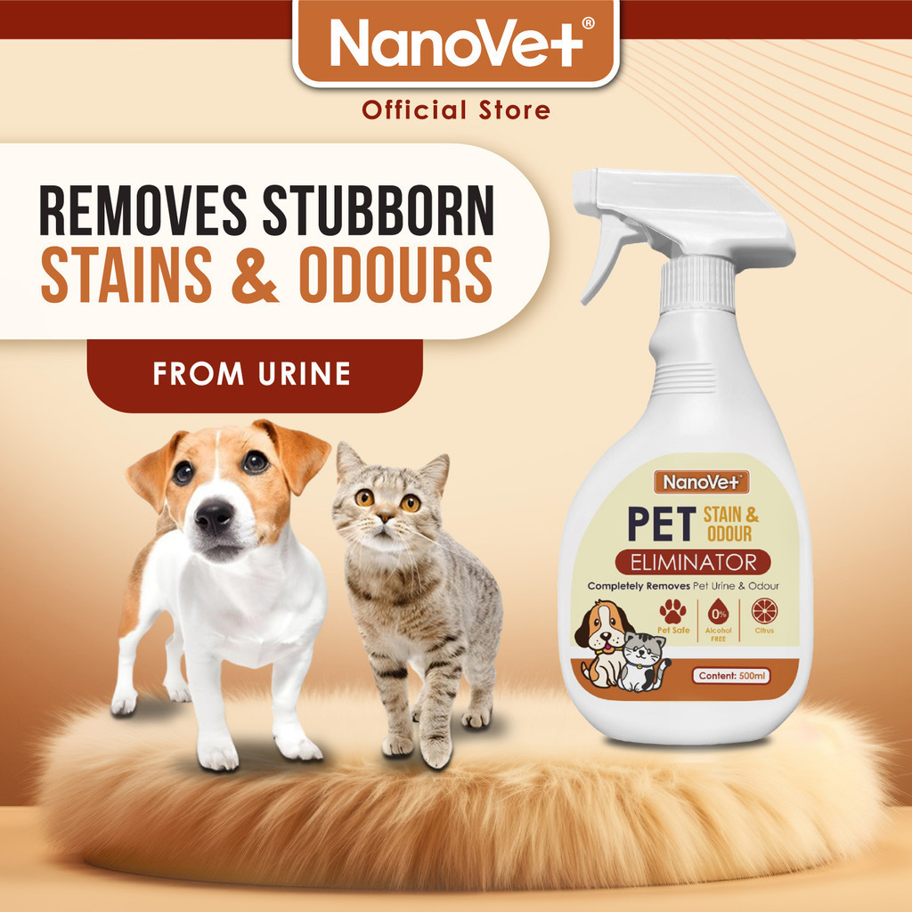 Nanovet® Pet Stain Urine and Odour Eliminator for Cat and Dog