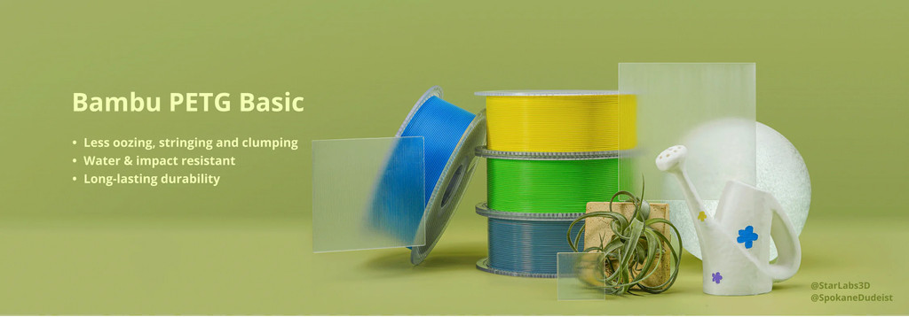 Bambu lab basic petg filament 1kg 1.75mm with rfid durable filament low warping petg ams compatible