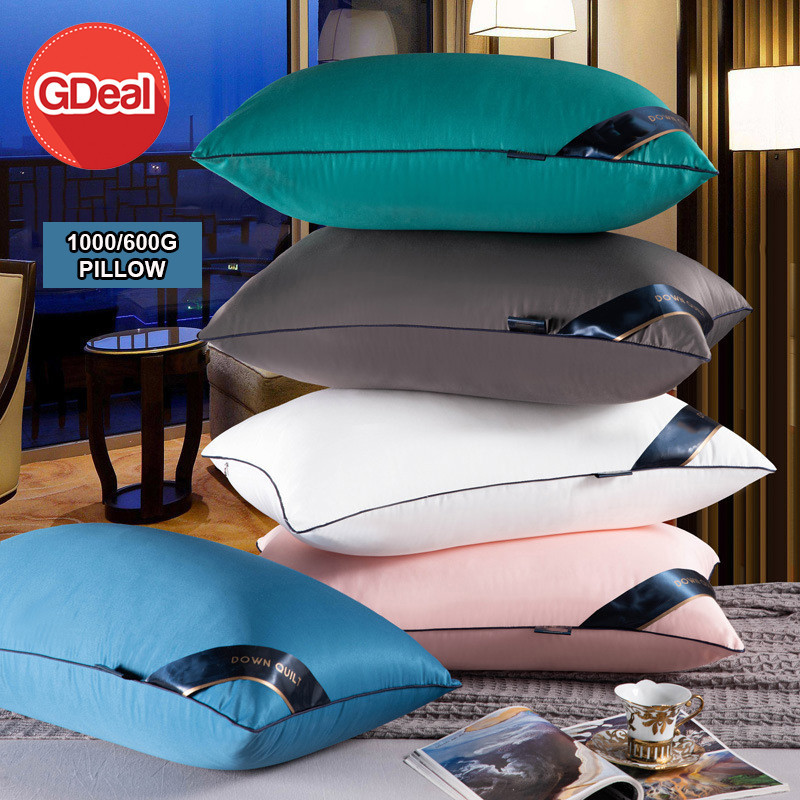 GDeal 1000g/600g Hotel Sleeping Pillow Viral Bantal Tidur Bantal Hotel