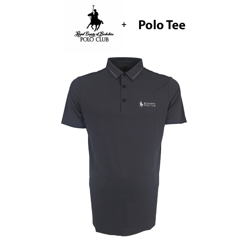 RCB Polo Club Grey Short Sleeve Jersey Polo Shirt RMTSA90219