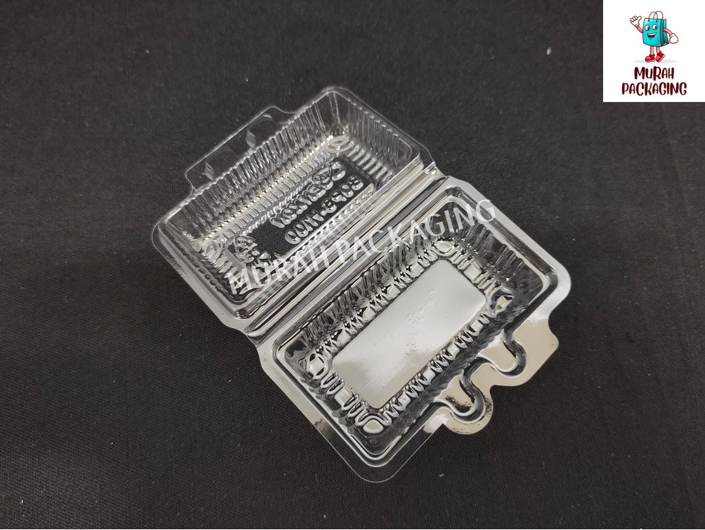BENXON OPS H100 Kuih Container (100pcs±) / Bakery Clear Food Single Sushi Box / Bekas Makanan H100