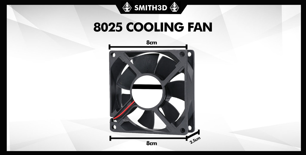 8025 axial fan 24v dual bearing fan 3800rpm 80cm height for 3d printers desktop pc spare parts