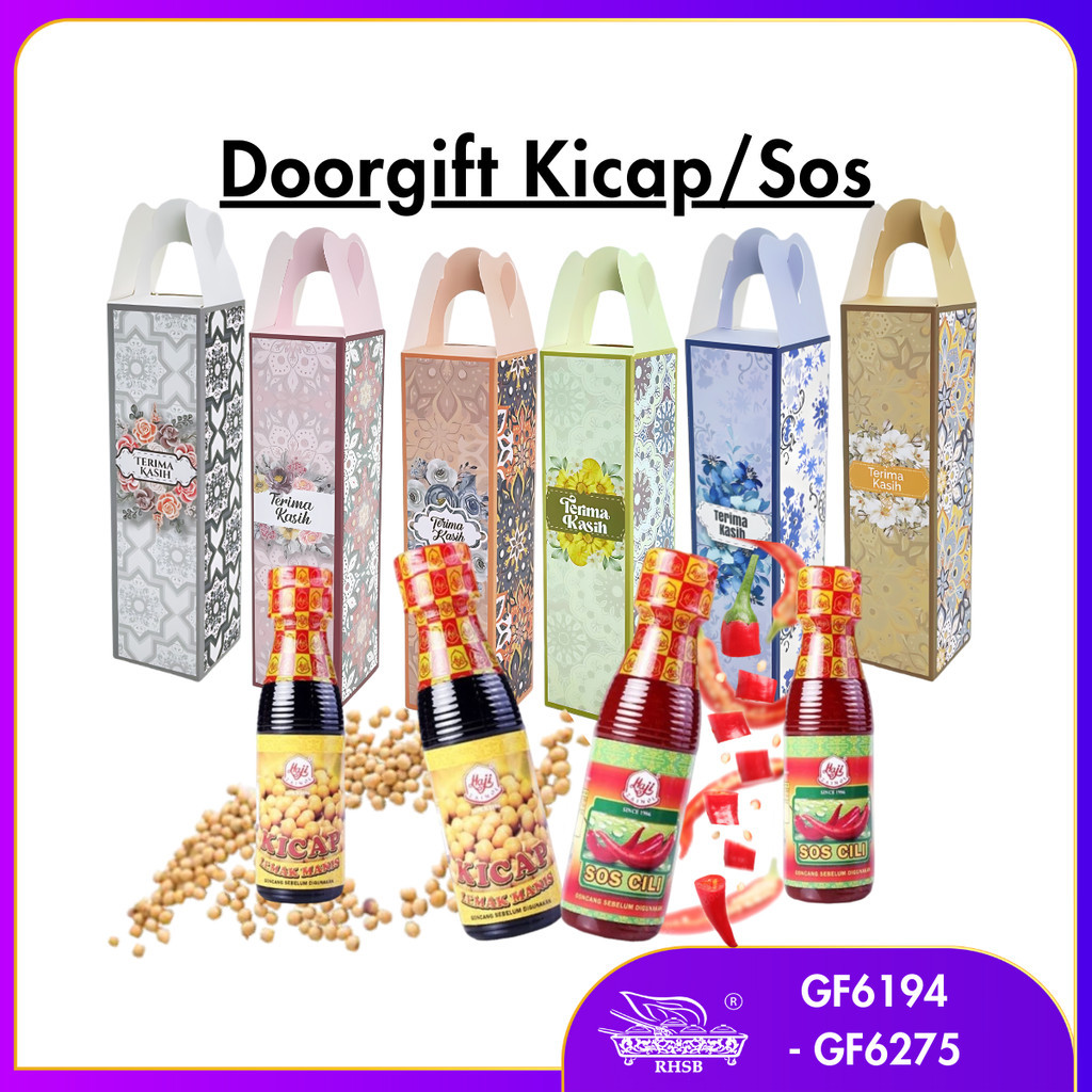 VIRAL HALAL DOORGIFT/DOORGIFT SOS CILI/ DOORGIFT KICAP 150gm/SOS KICAP HAJI ZAINOL/ WEDDING DOORGIFT /CENDERAHATI VIP