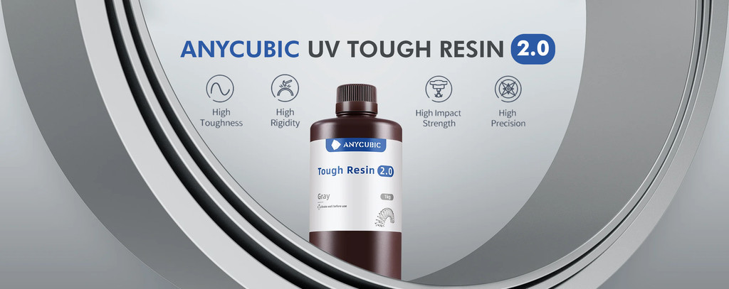 Anycubic flexible tough resin 2.0 1kg, 405nm resin for sla printer high precision mechanical dental nylon like flexible