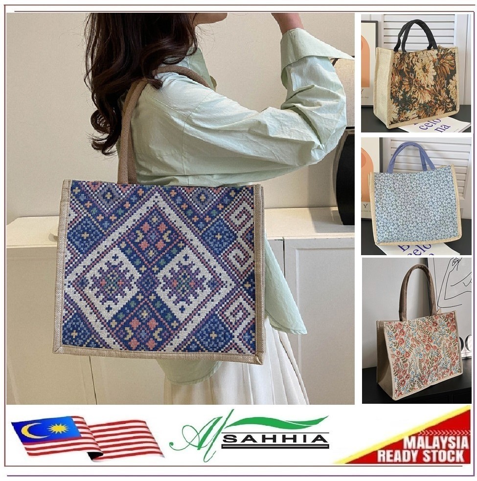 2Y3 Al Sahhia Batik Canvas Women Travel Office Outer Sling Shoulder Bag Handbag Tote Beg Wanita