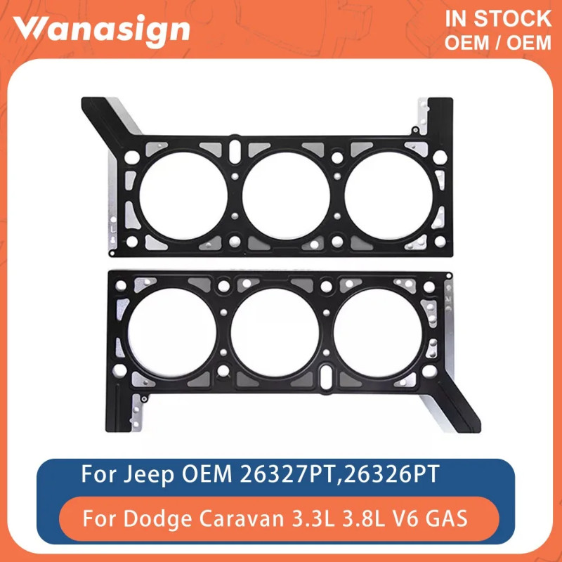 Engine Cylinder Head Gasket Set Fit 3.8 L For Jeep Wrangler EGT 3.8L RWD Sport V6 GAS 12v 2007-2011 26327PT 26326PT