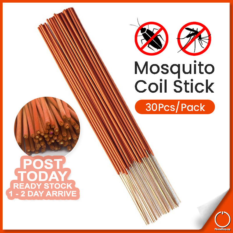 30 Pcs/Box Mosquito Repellent Incense Coil Sticks Natural Anti Pest Bugs Trap Killer Ubat Nyamuk 蚊香