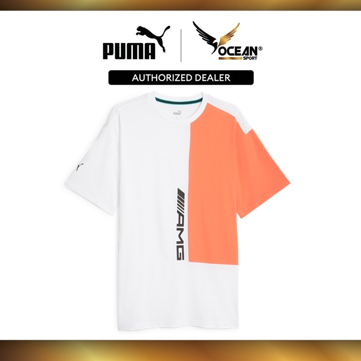 Puma Male AMG Statement Tee (PUMA White-Orange) 62119103