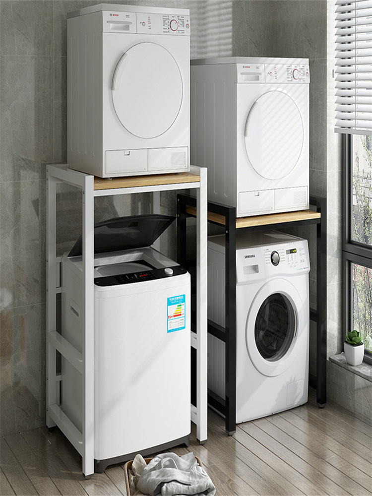 washing machine rack///// Customizable Drum Washing Machine Rack, Dryer Stacking Rack, Dishwasher, Balcony Floor-standin