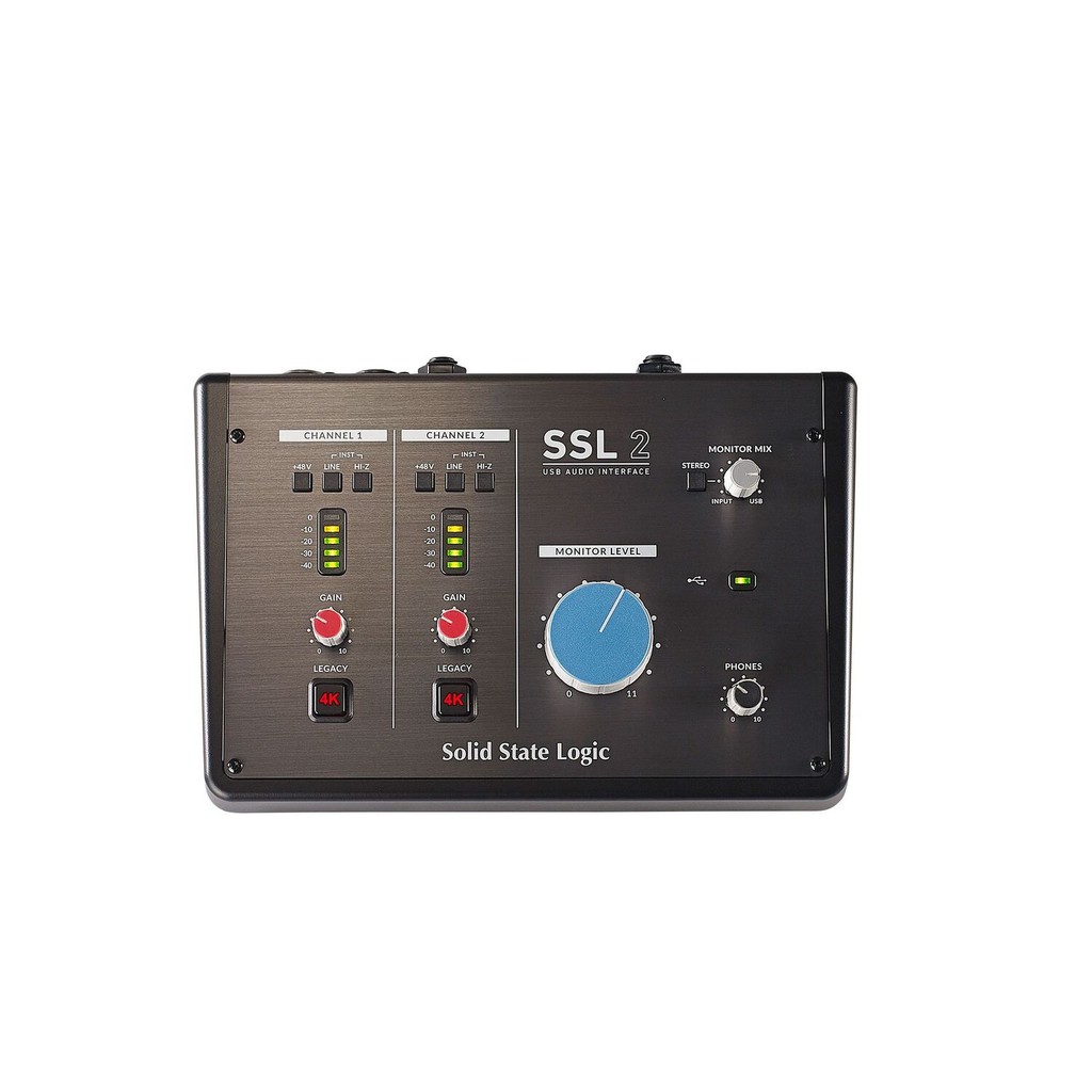 Solid State Logic SSL2 2-In / 2-Out USB-C Audio Interface professional high-current grade headphone output for musicians