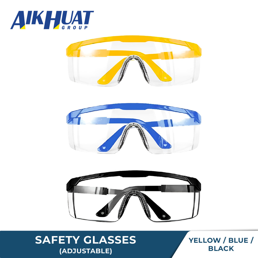 Safety Transparent Eyewear Adjustable Glasses Eye Protection Working Goggles Construction Anti-Scratch