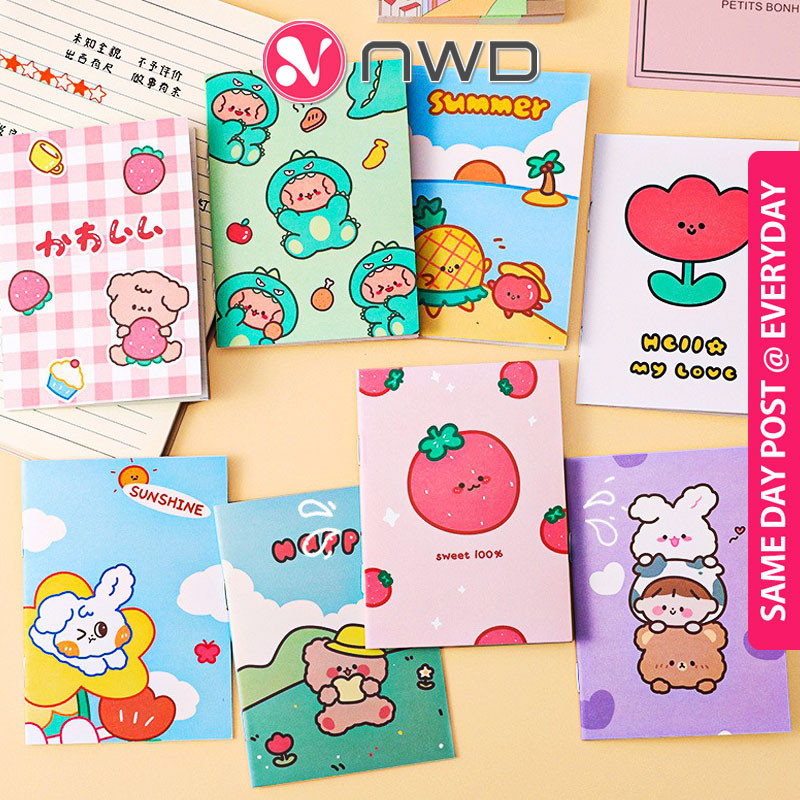 《 》Cute Mini Pocket Notebook Stationery Journal Diary Doorgift Buku Nota Comel 笔记本 NWD