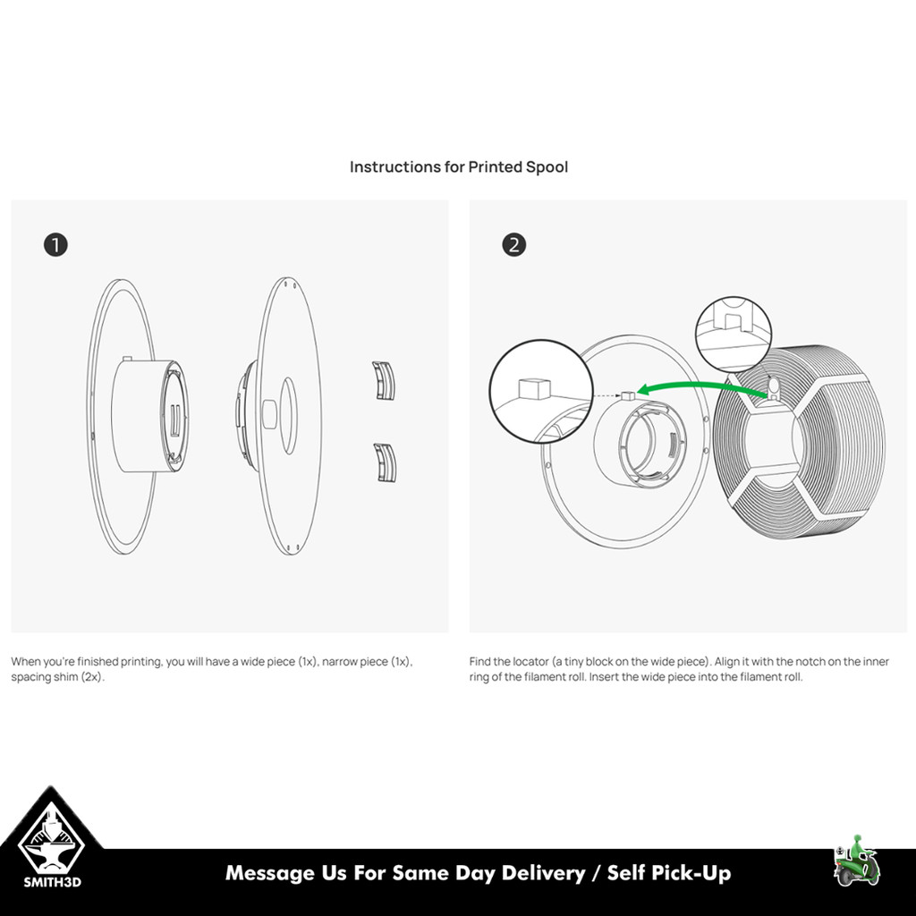 sg 11134202 7rdwd mc1ljyk3915a3b Bambu Lab Reusable Spool 55MM ID