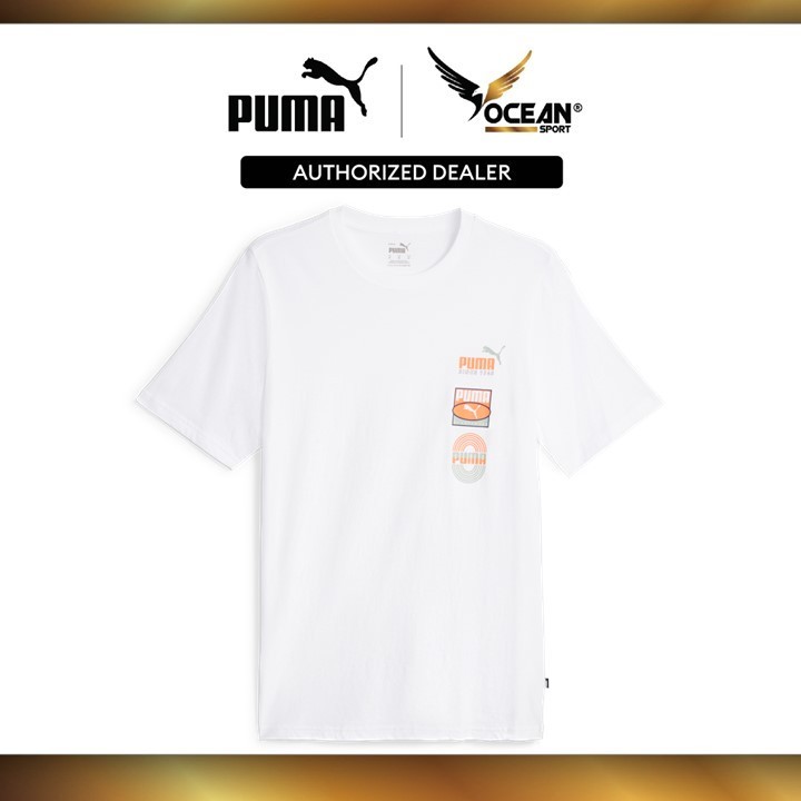 Puma Male GRAPHICS Vertical Tee (PUMA White) 67718702