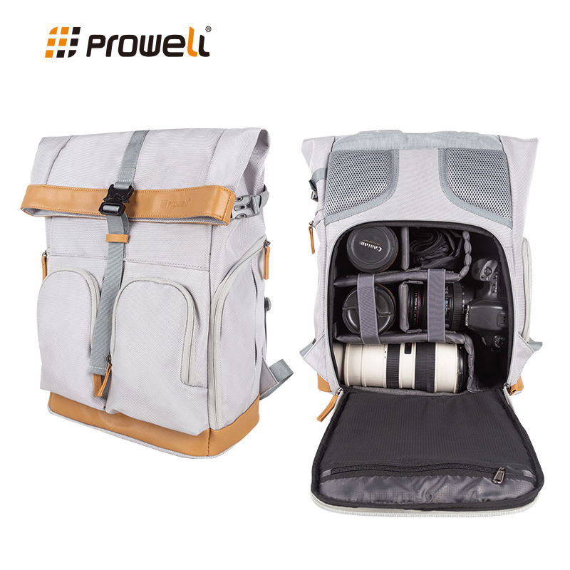 Camera Bag Backpack Camera Bag Prowell Camera Bag Backpack Multifunctional Large Capacity SLR Backpack Professional Drone Stabilizer Computer Micro Single Equipment Storage Bag Outdoor Leisure Waterproof Camera Bag