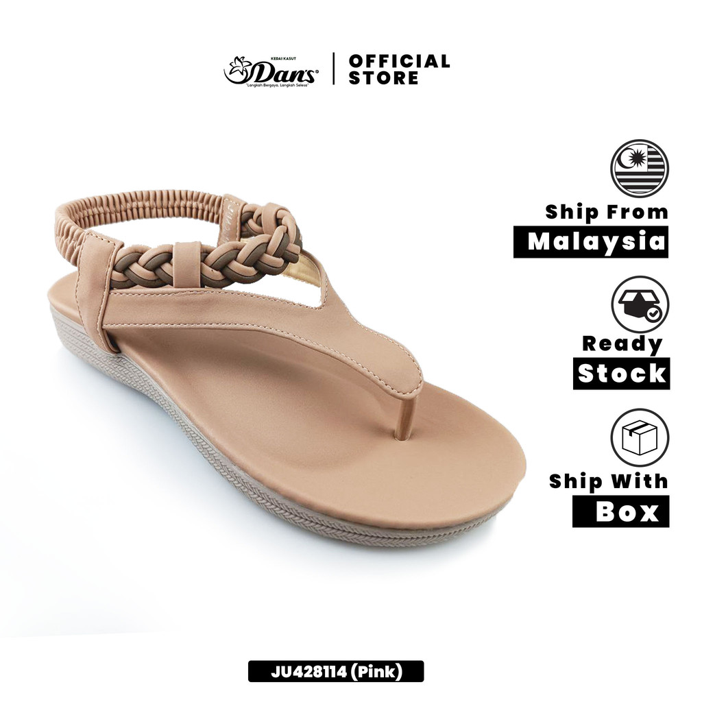 Dan's Sandal Wanita / Perempuan - - Hitam / Merah Jambu JU428114