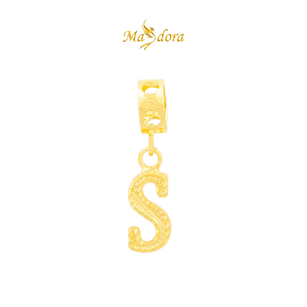 MASDORA 916 Gold Charms Charm Emas ~ Alphabet S (EMAS 916/22K)