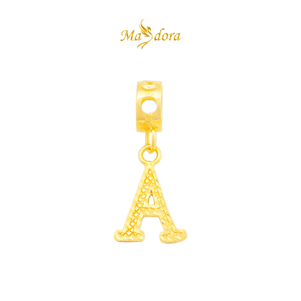 MASDORA 916 Gold Charms Charm Emas ~ Alphabet A (EMAS 916/22K)