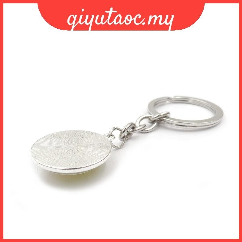 Ukrainian Crystal Charming Glass Keychain Gift Modern Zinc Alloy Accessory