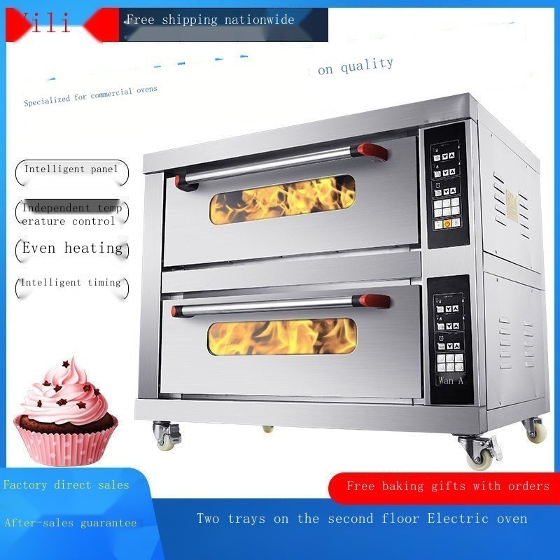 Oven Commercial Large-capacity Baking Companion Large Electric Oven Two-layer Two-plate Pizza Bread Multi-function Elect