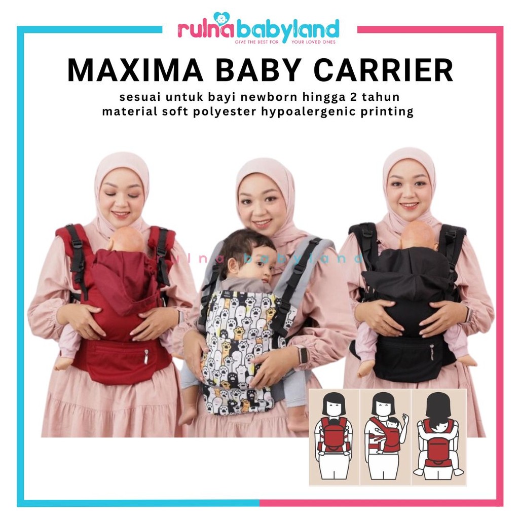 NANA ERGONOMIC MAXIMA BABY CARRIER FROM 0 - 2TAHUN