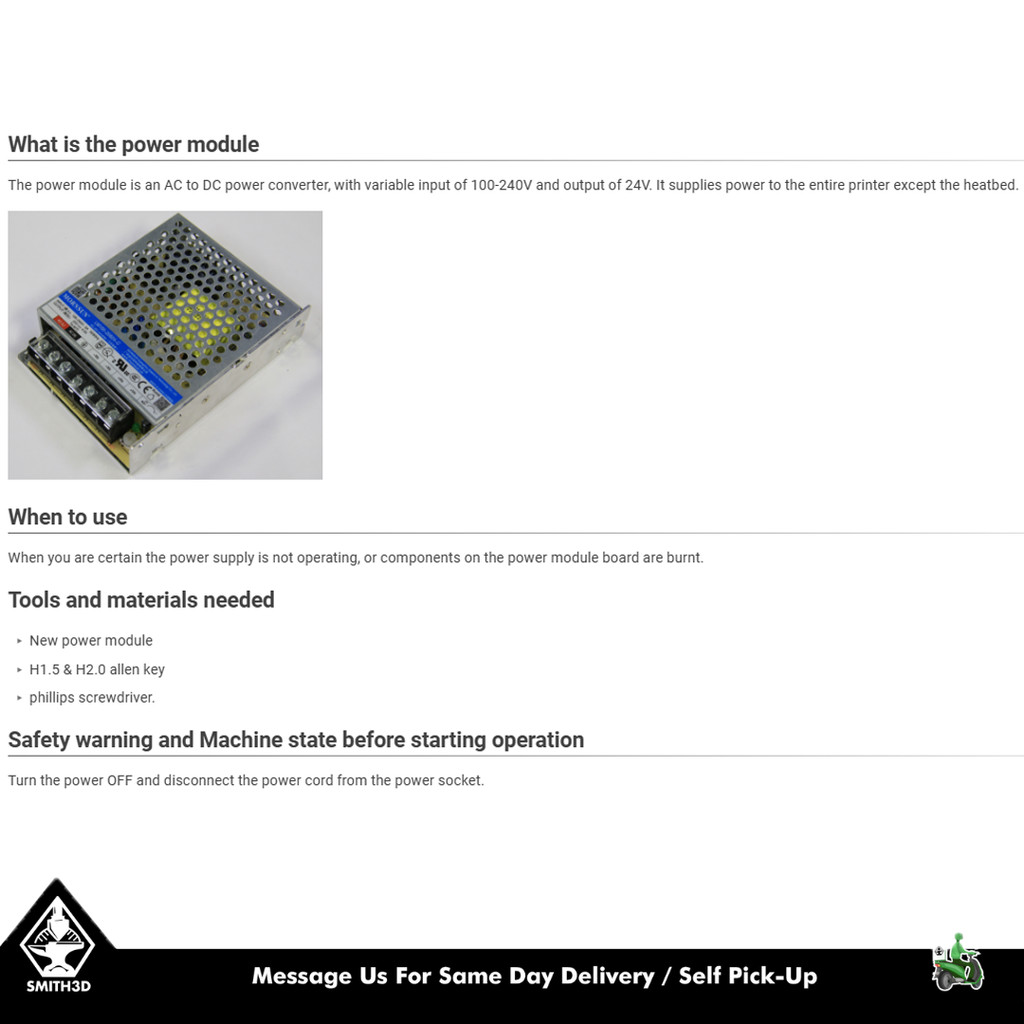 sg 11134202 7rdx3 mc1m7coyyrda72 Bambu Lab Power Supply Replacement for Bambu Lab 3D Printers