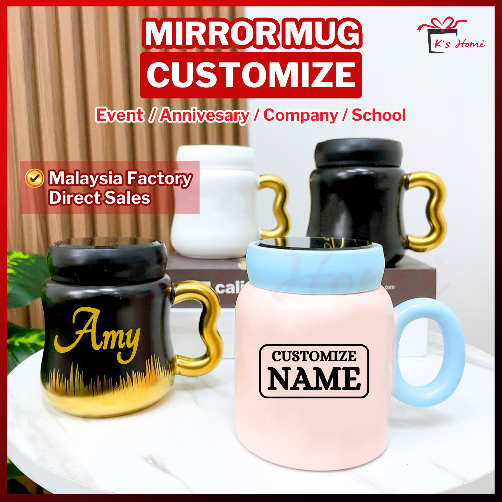 Customize Mirror Mug Event/Company/School/Annivesary/Birthday Gift