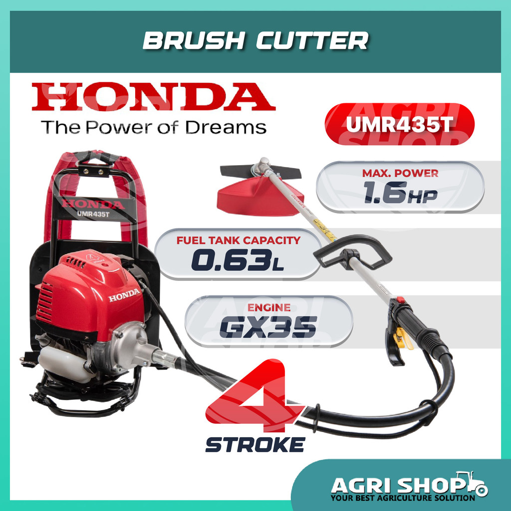 HONDA (JAPAN) UMR435T Brush Cutter | 4-Stroke | Handle Shaft | Grass Trimmer Mesin Potong Rumput