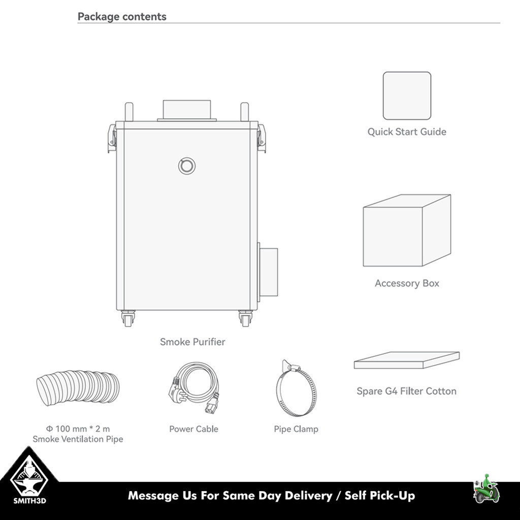 sg 11134202 7rdxp Bambu Lab H2D Smoke Purifier Kit