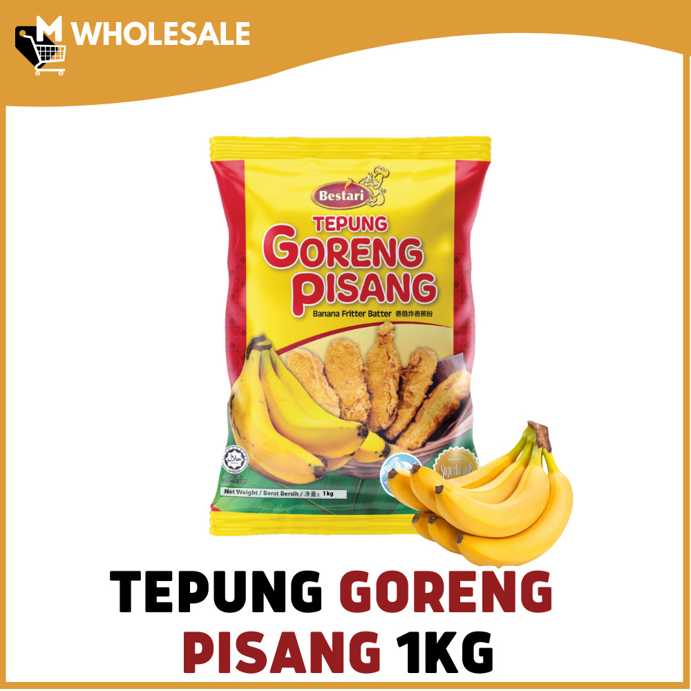 BESTARI Banana Fritter Batter/Tepung Goreng Pisang 1kg