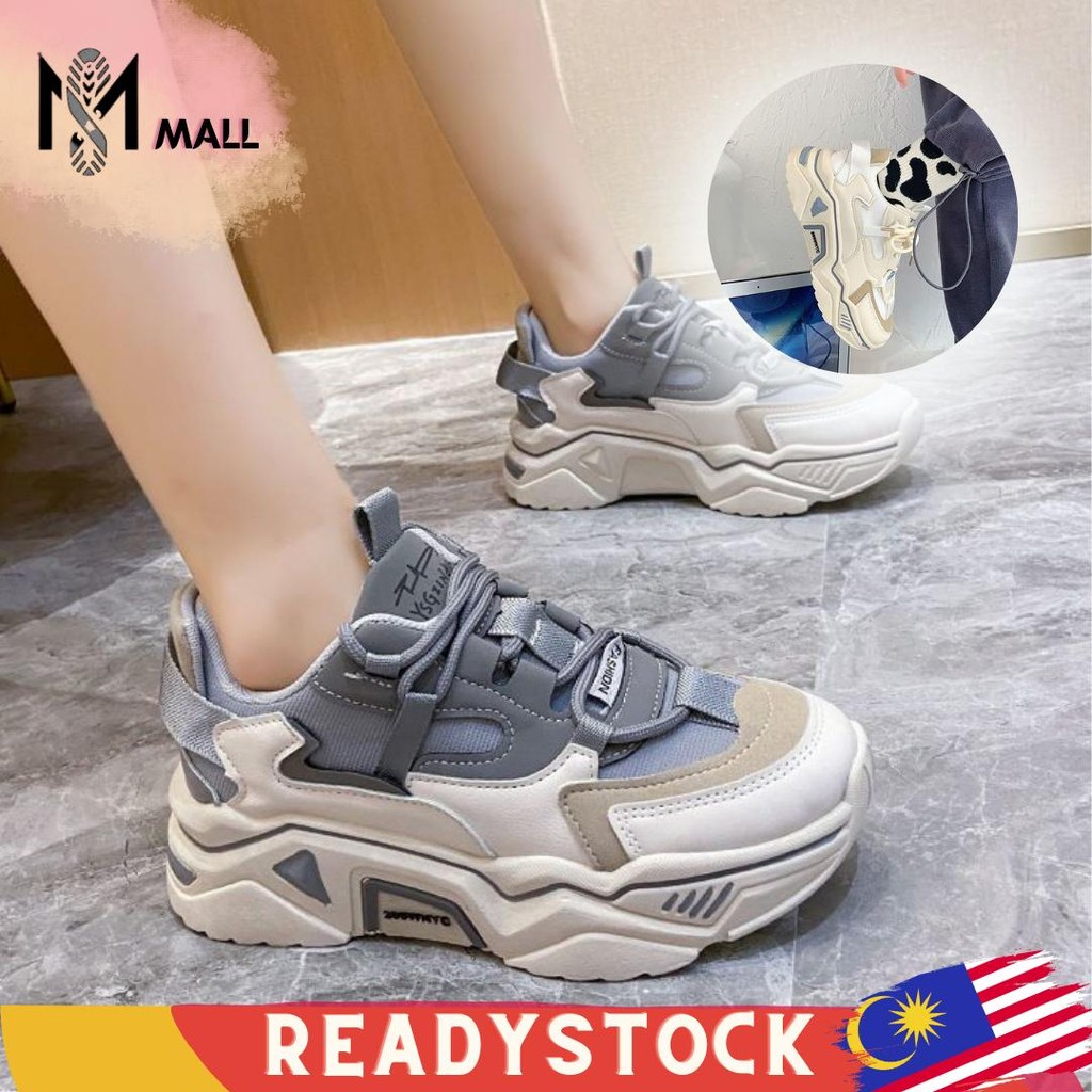 SM Trendy Sneakers Women Casual Shoes Kasut Perempuan Wanita Kasut Viral Ready Stock